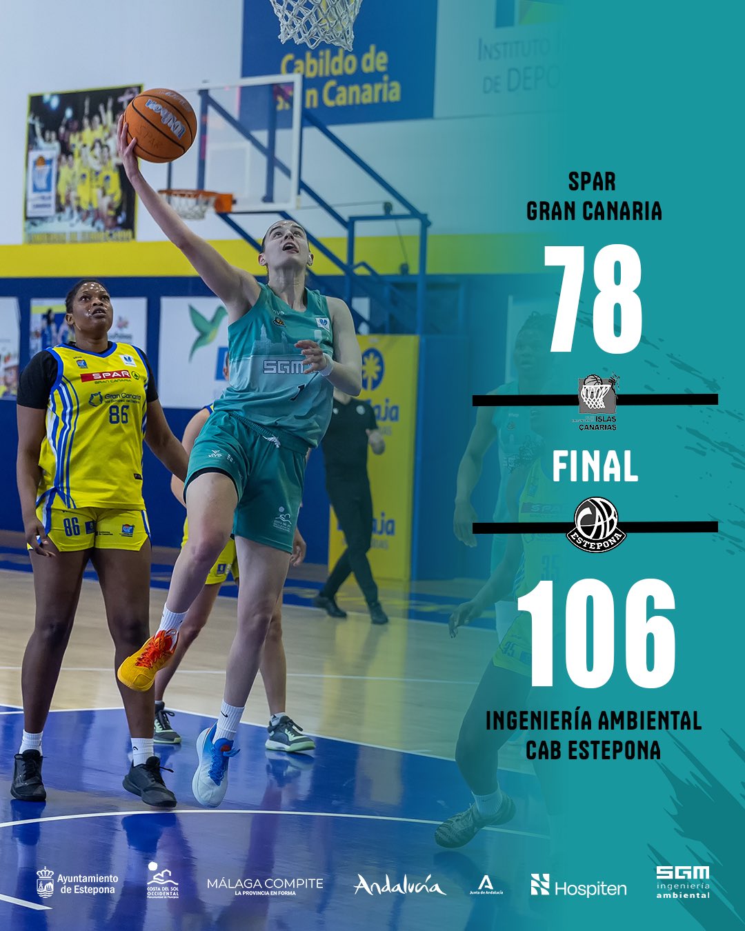 LF Endesa: el CAB Estepona se gusta en Gran Canaria en un partido de récords (78-106) - HFa - Al Sol de la Costa