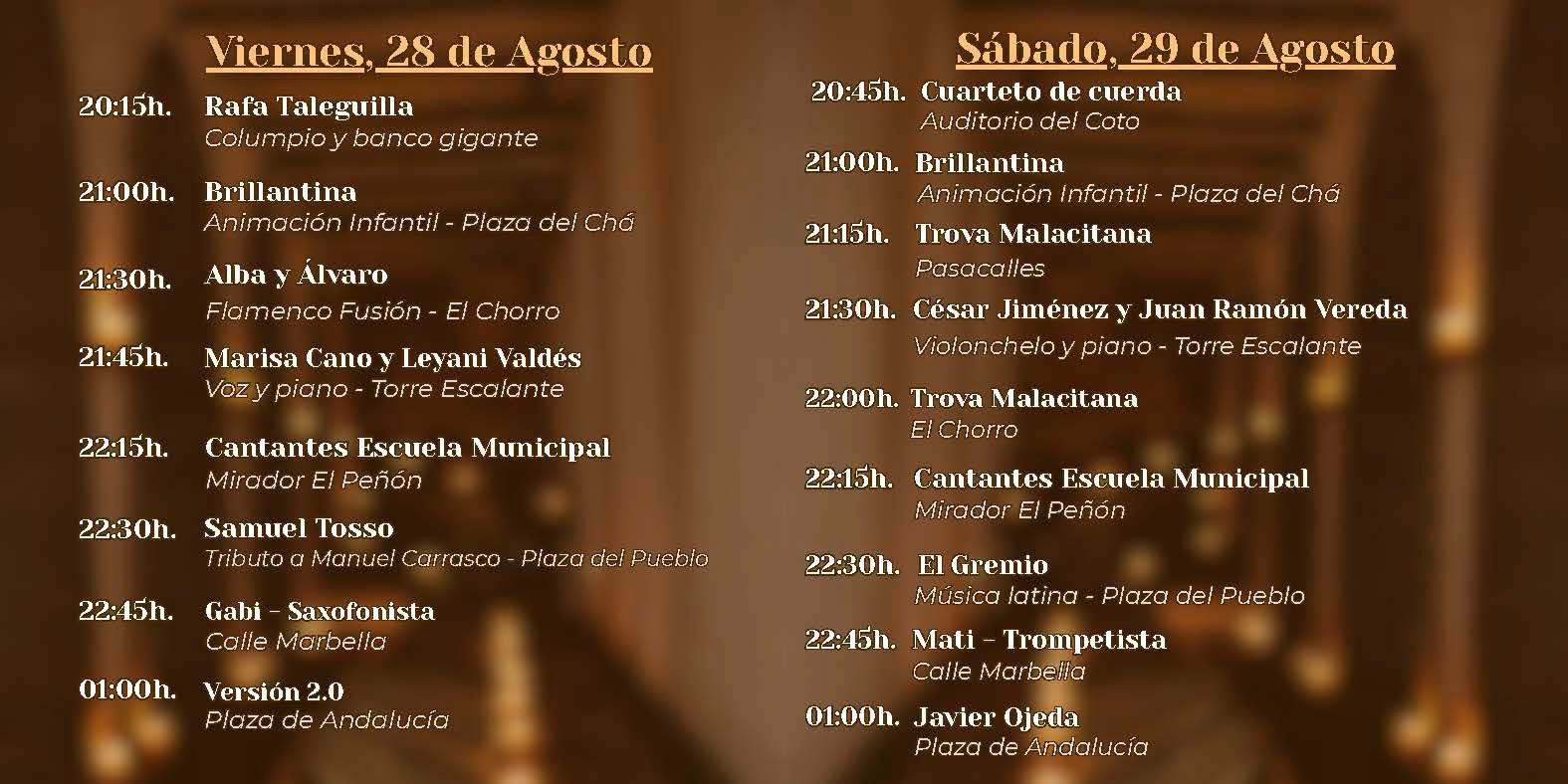 Ya se conoce la programación de la Velá de Istán 2026, del 28 al 29 de este mes - 7708 - Al Sol de la Costa