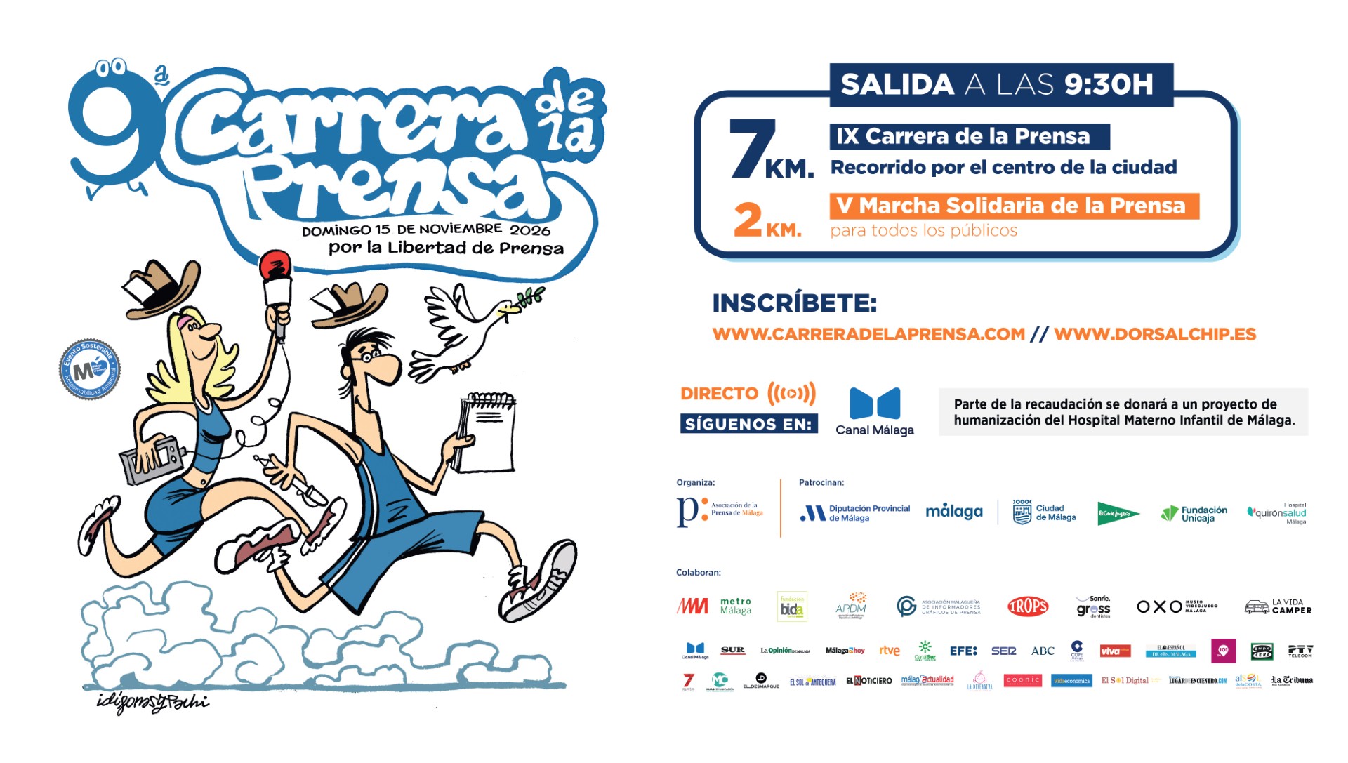 Málaga correrá el próximo 15 de noviembre por la libertad de prensa - 0f296 - Al Sol de la Costa