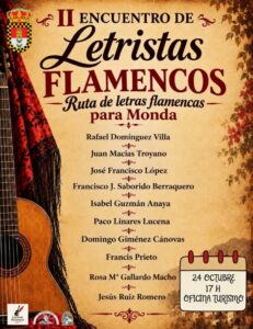 Portada - 20 OCT 2026 Cartel Letras Flamencas 696x902 1 - Al Sol de la Costa