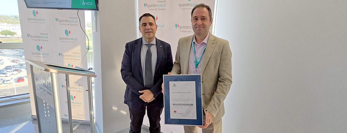 El Hospital Quirónsalud Campo de Gibraltar recibe la certificación de la Agencia de Calidad Sanitaria de Andalucía en nivel ‘Óptimo’ - acsa pequ - Al Sol de la Costa